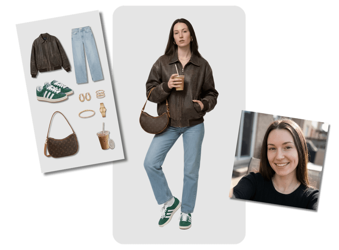 Try on outfits from your wardrobe